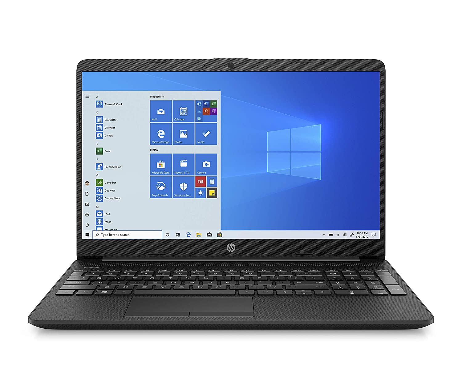 HP 15 (2021) Thin & Light 10th Gen Intel Core i3 Laptop, 8GB RAM, 512GB SSD, 15.6 inches (39.62 cm) FHD Screen, Windows 10, MS Office, Jet Black (15s-du1516TU)